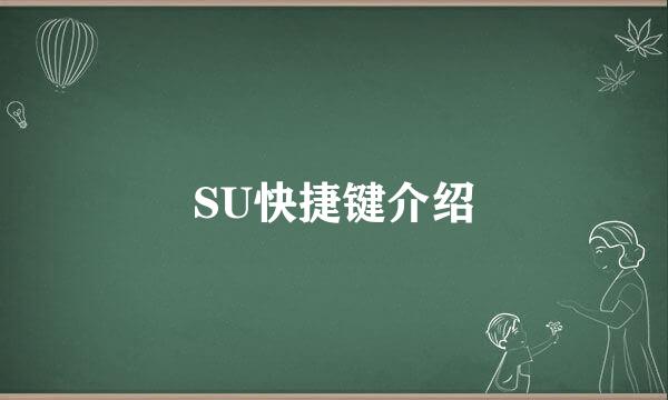 SU快捷键介绍