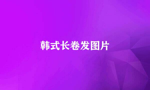 韩式长卷发图片