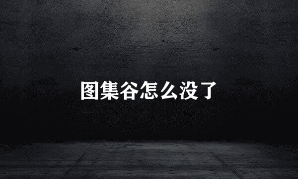 图集谷怎么没了