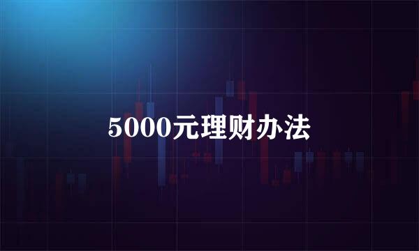 5000元理财办法