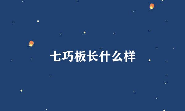 七巧板长什么样