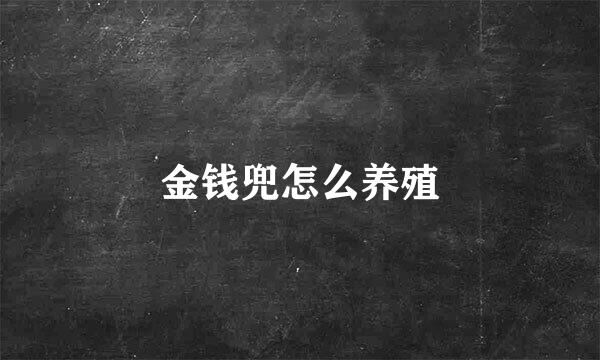 金钱兜怎么养殖