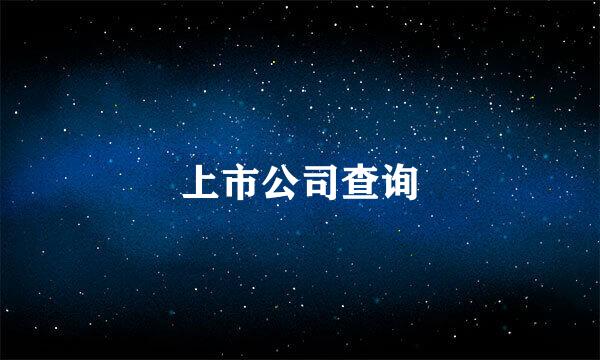 上市公司查询