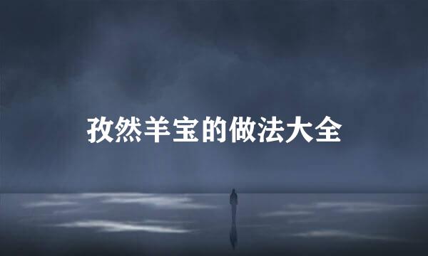 孜然羊宝的做法大全