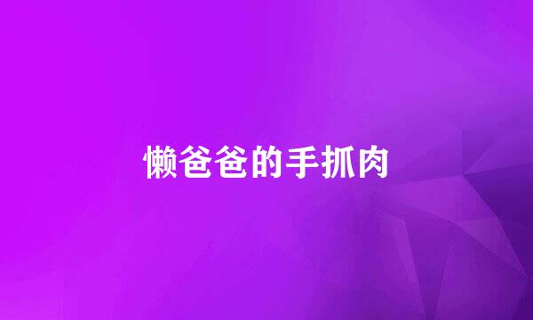 懒爸爸的手抓肉