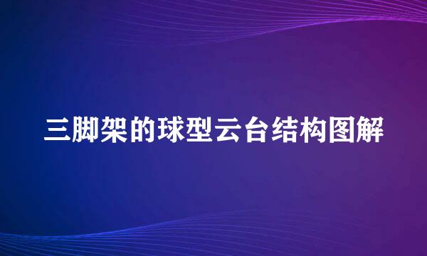 三脚架的球型云台结构图解