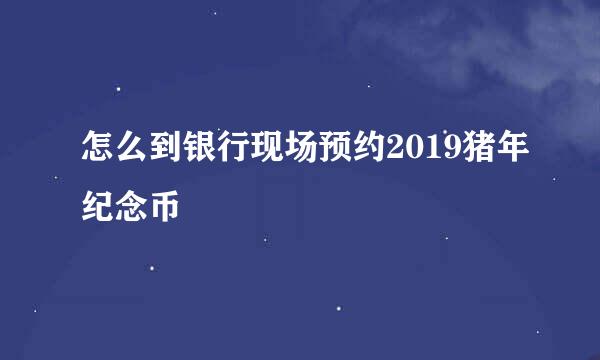 怎么到银行现场预约2019猪年纪念币