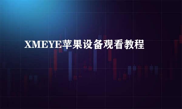XMEYE苹果设备观看教程