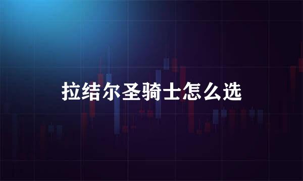 拉结尔圣骑士怎么选
