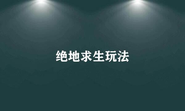 绝地求生玩法
