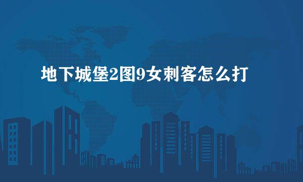 地下城堡2图9女刺客怎么打