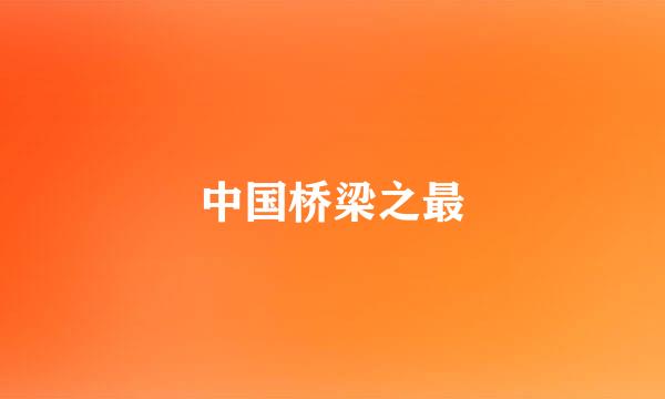 中国桥梁之最