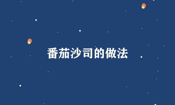 番茄沙司的做法