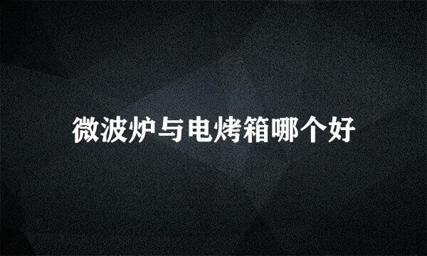 微波炉与电烤箱哪个好
