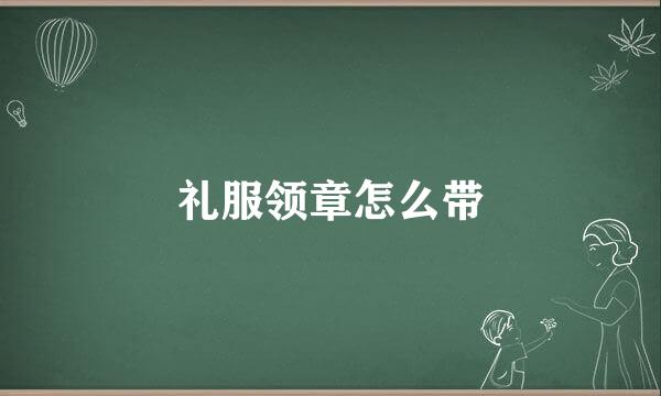 礼服领章怎么带