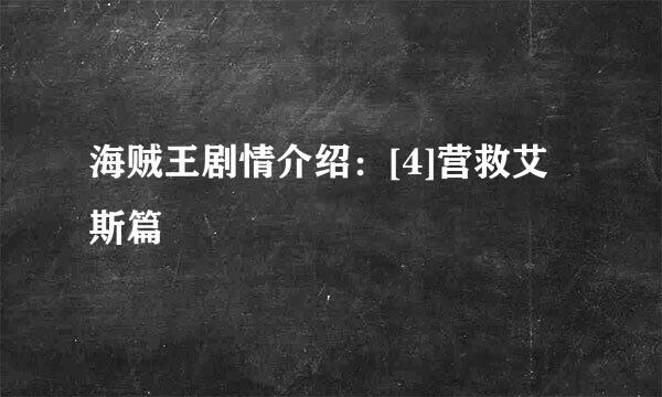 海贼王剧情介绍：[4]营救艾斯篇